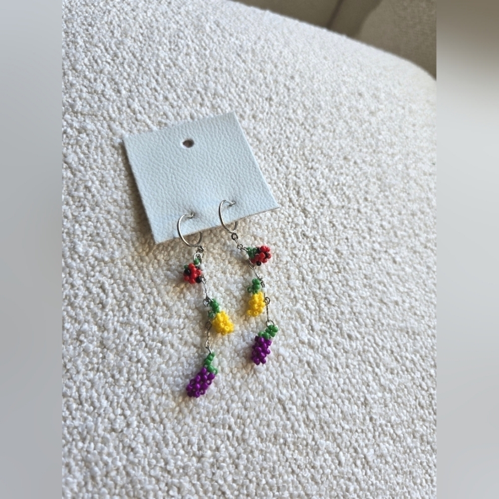 Anthropologie, Sweet Treat Beaded Dangle Earrings -NWT! - Picture 2 of 3